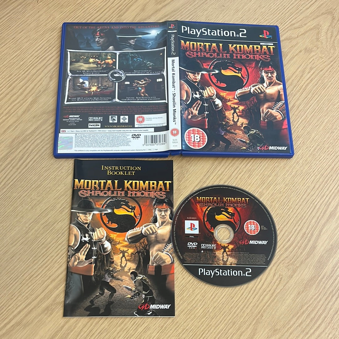 Mortal Kombat Shaolin Monks Sony PS2 game Mortal Kombat Shaolin Monks Sony PS2 game
